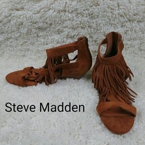 Steve Madden | Fringe Wedge Sandals